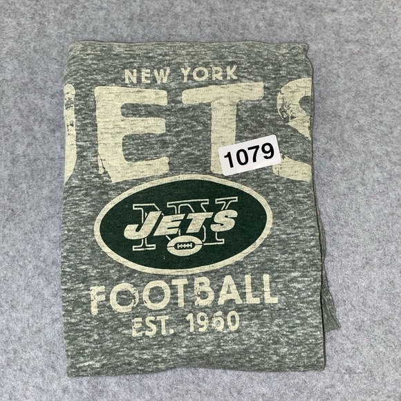 New York Jets Shirt Womens XL Green Heathered NFL Football Team Apparel V-Neck - Picture 11 of 11